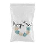 Maxbell Wedding Headband Flower Hair Wreaths Flower Floral Crown Headpiece Hole