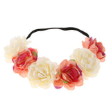 Maxbell Wedding Headband Flower Hair Wreaths Flower Floral Crown Headpiece Elegant