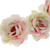 Maxbell Wedding Headband Flower Hair Wreaths Flower Floral Crown Headpiece - Pink