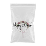 Maxbell Bridal Silk Camellia Flower Wreath Wedding Hair Accessories Rose Red
