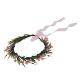Maxbell Bridal Silk Flower Wreath Headband Hairband Wedding Hair Accessories