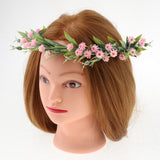 Maxbell Bridal Silk Flower Wreath Headband Hairband Wedding Hair Accessories