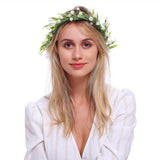 Maxbell Bridal Silk Flower Wreath Headband Hairband Wedding Hair Accessories