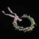 Maxbell Bridal Silk Flower Wreath Headband Hairband Wedding Hair Accessories