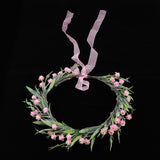 Maxbell Bridal Silk Flower Wreath Headband Hairband Wedding Hair Accessories