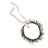 Maxbell Bridal Silk Flower Wreath Headband Hairband Wedding Hair Accessories