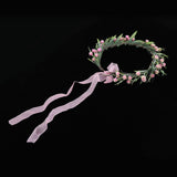 Maxbell Bridal Silk Flower Wreath Headband Hairband Wedding Hair Accessories