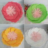 Maxbell DIY Foam Flowers Wall Art Backdrop Decor Wedding Background Decor  Red