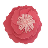 Maxbell DIY Foam Flowers Wall Art Backdrop Decor Wedding Background Decor  Red