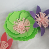 Maxbell DIY Foam Flowers Wall Art Backdrop Decor Wedding Background Decor  Green