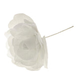 Maxbell Artificial Fabric Rose Flower Bouquet Wedding Bouquet DIY Decor White