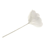 Maxbell Artificial Fabric Rose Flower Bouquet Wedding Bouquet DIY Decor White