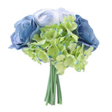 Maxbell Artificial Bridal Bouquet Flower Wedding Party Flower Girl Supply Blue