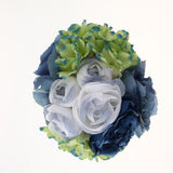 Maxbell Artificial Bridal Bouquet Flower Wedding Party Flower Girl Supply Blue