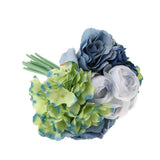 Maxbell Artificial Bridal Bouquet Flower Wedding Party Flower Girl Supply Blue