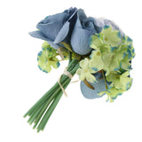 Maxbell Artificial Bridal Bouquet Flower Wedding Party Flower Girl Supply Blue