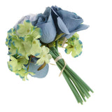 Maxbell Artificial Bridal Bouquet Flower Wedding Party Flower Girl Supply Blue