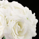 Maxbell Artificial Bridal Bouquet Flower Wedding Party Flower Girl Supply White