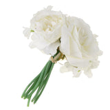 Maxbell Artificial Bridal Bouquet Flower Wedding Party Flower Girl Supply White