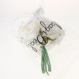 Maxbell Artificial Bridal Bouquet Flower Wedding Party Flower Girl Supply White