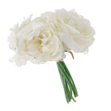 Maxbell Artificial Bridal Bouquet Flower Wedding Party Flower Girl Supply White