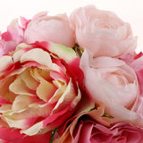 Maxbell Artificial Bridal Bouquet Flower Wedding Party Flower Girl Supply Pink