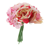 Maxbell Artificial Bridal Bouquet Flower Wedding Party Flower Girl Supply Pink