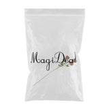 Maxbell Artificial Rose Silk Flower Bridal Bouquet for Home Wedding Decor Red