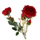 Maxbell Artificial Rose Silk Flower Bridal Bouquet for Home Wedding Decor Red