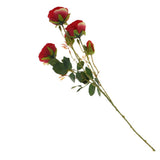 Maxbell Artificial Rose Silk Flower Bridal Bouquet for Home Wedding Decor Red