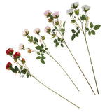 Maxbell Artificial Rose Silk Flower Bridal Bouquet for Home Wedding Decor Red