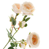 Maxbell Artificial Rose Silk Flower Bridal Bouquet for Home Wedding Decor Champagne