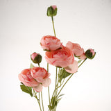 Maxbell 8 Heads Artificial Silk Flowers Leaf Rose Wedding Floral Decor Bouquet Pink