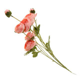 Maxbell 8 Heads Artificial Silk Flowers Leaf Rose Wedding Floral Decor Bouquet Pink
