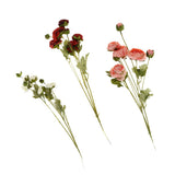 Maxbell 8 Heads Artificial Silk Flowers Leaf Rose Wedding Floral Decor Bouquet Pink