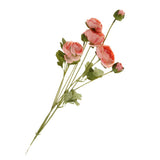 Maxbell 8 Heads Artificial Silk Flowers Leaf Rose Wedding Floral Decor Bouquet Pink