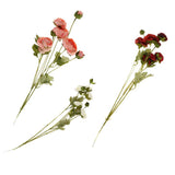 Maxbell 8 Heads Artificial Silk Flowers Leaf Rose Wedding Floral Decor Bouquet Pink