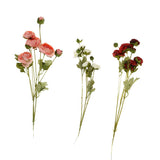 Maxbell 8 Heads Artificial Silk Flowers Leaf Rose Wedding Floral Decor Bouquet Pink