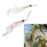 Maxbell Artificial Flowers Hanging Garland Vine Wedding Party Home Decoration White