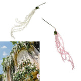 Maxbell Artificial Flowers Hanging Garland Vine Wedding Party Home Decoration White