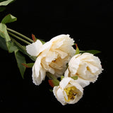 Maxbell Artificial Silk Peony Flower DIY Bouquet Wedding Home Decoration Champagne