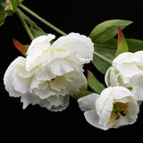 Maxbell Artificial Silk Peony Flower DIY Bouquet Wedding Home Decoration White