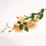 Maxbell Simulation Silk Rose Flower DIY Bouquet Wedding Home Decoration Champagne