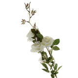 Maxbell Simulation Silk Rose Flower DIY Bouquet Wedding Home Decoration White