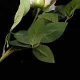 Maxbell Simulation Silk Rose Flower DIY Bouquet Wedding Home Decoration White