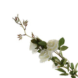 Maxbell Simulation Silk Rose Flower DIY Bouquet Wedding Home Decoration White