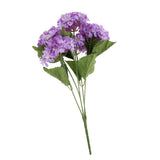 Maxbell 5 Heads Artificial Silk Fake Flower Home Bridal Wedding Decoration DIY  Purple