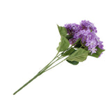 Maxbell 5 Heads Artificial Silk Fake Flower Home Bridal Wedding Decoration DIY  Purple