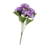 Maxbell 5 Heads Artificial Silk Fake Flower Home Bridal Wedding Decoration DIY  Purple