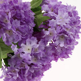 Maxbell 5 Heads Artificial Silk Fake Flower Home Bridal Wedding Decoration DIY  Purple